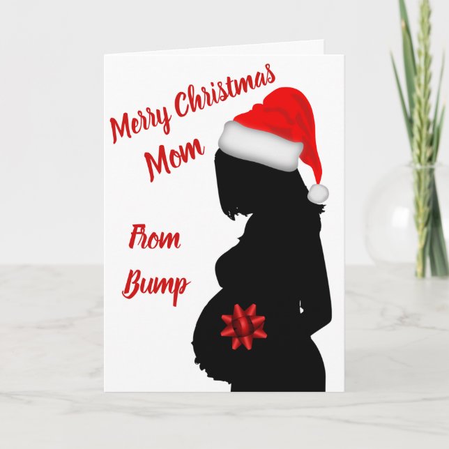 Merry Christmas mom from bump card (Front)