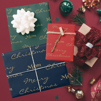 Merry Christmas Mom | Happy Holidays Green And Red