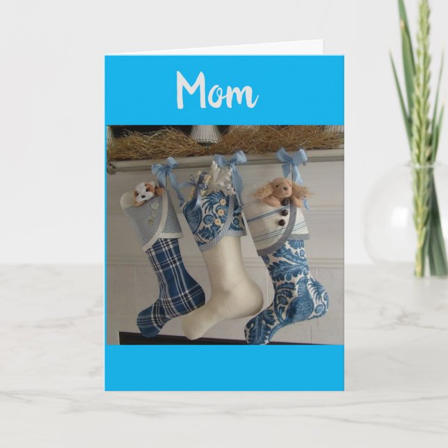 MERRY CHRISTMAS ***MOM*** WITH LOVE & THANKS HOLIDAY CARD (Front)