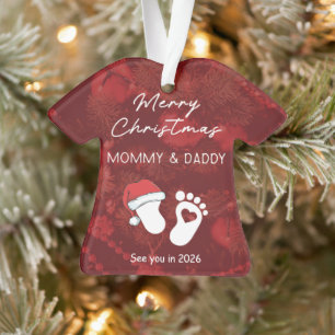 Merry Christmas Mommy & Daddy Ornament