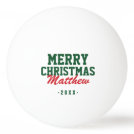 Merry Christmas Monogram Photo Ping Pong Balls Merry Christmas Monogram Photo Ping Pong Balls