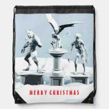 Merry Christmas. Monster ice sculptures