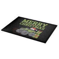 Merry Christmas Monster Truck Toddler Boys Xmas