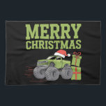 Merry Christmas Monster Truck Toddler Boys Xmas  Kitchen Towel<br><div class="desc">Merry Christmas Monster Truck Toddler Boys Xmas Kids Winter</div>