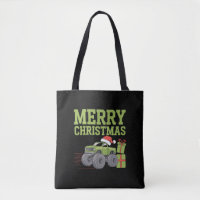 Merry Christmas Monster Truck Toddler Boys Xmas