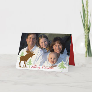 Merry Christmas Moose 3 Pines Holiday Card