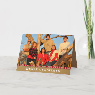 Merry Christmas Moose Holiday Card