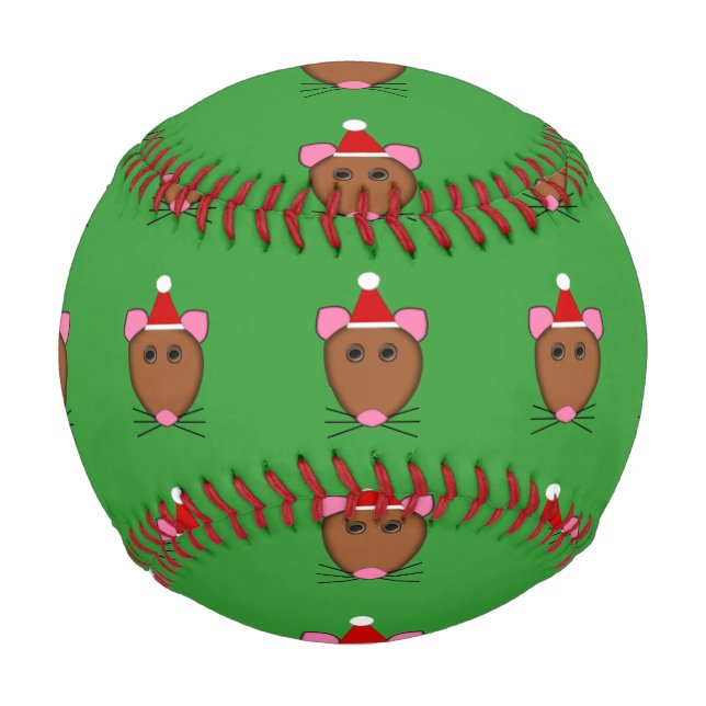 Merry Christmas Mouse Baseball (Front)