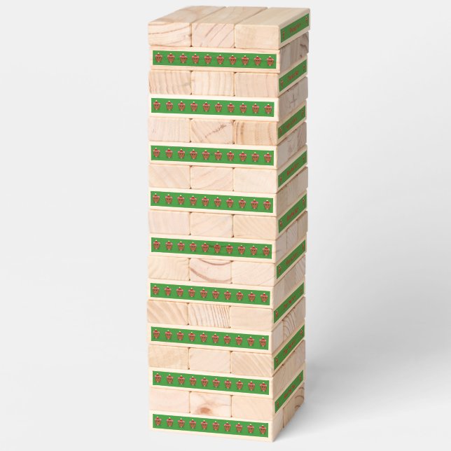 Merry Christmas Mouse Custom Topple Tower (Assembled)