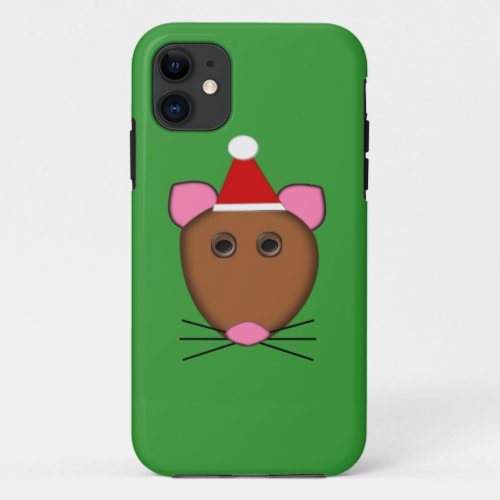 Merry Christmas Mouse iPhone Case