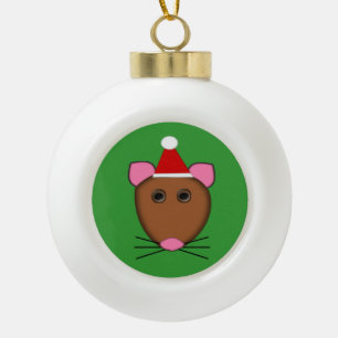 Merry Christmas Mouse Ornament