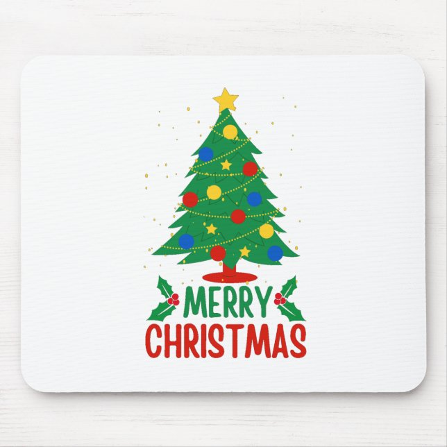 Merry Christmas Mouse Pad (Front)