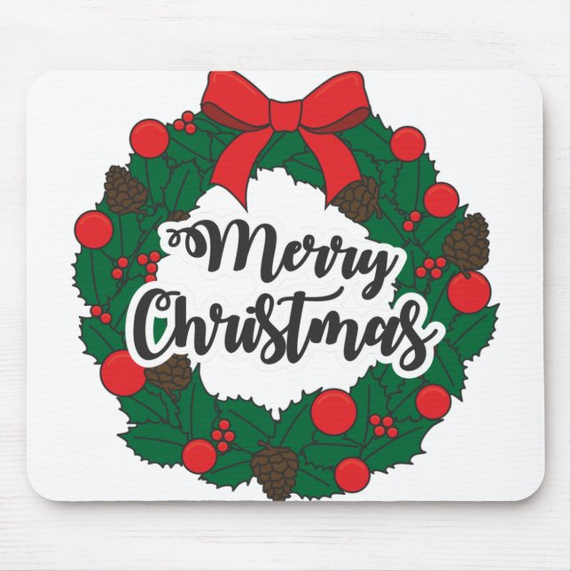 Merry christmas mouse pad (Front)