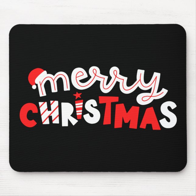 Merry Christmas Mouse Pad (Front)