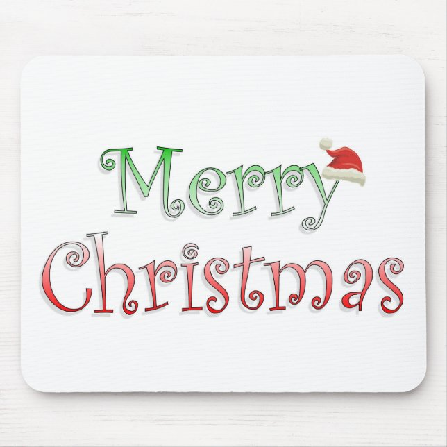 Merry Christmas Mouse Pad (Front)