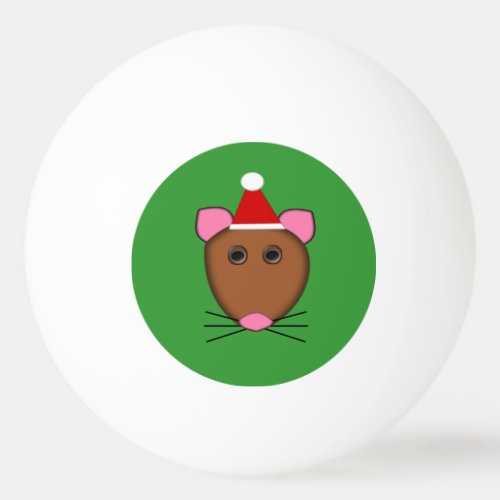 Merry Christmas Mouse Ping Pong Ball