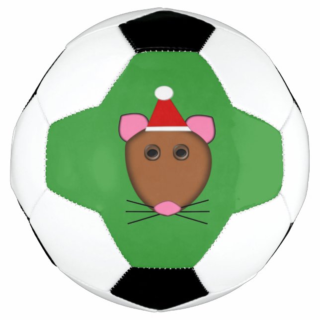Merry Christmas Mouse Soccer Ball (Front)
