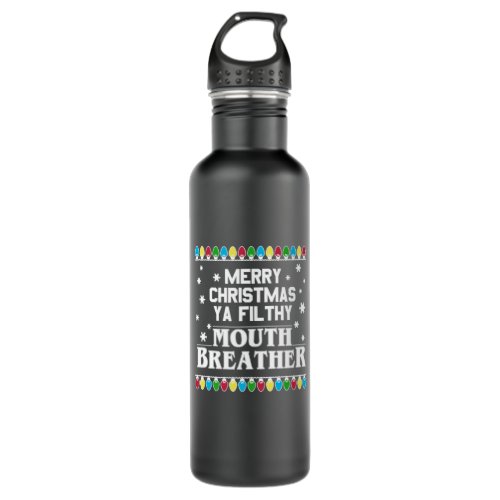 Merry Christmas Mouth Breather Stainless Steel Water Bottle
