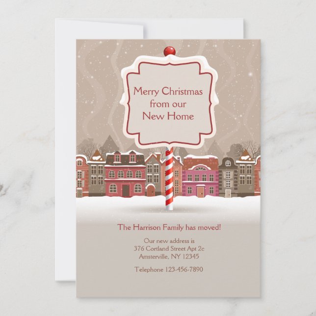 Merry Christmas Moving Announcement (Front)