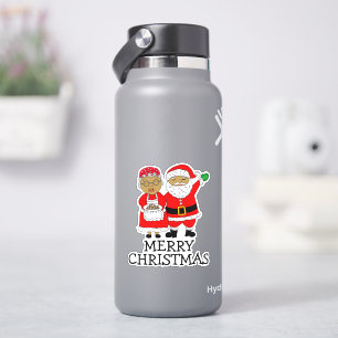 Merry Christmas Mr and Mrs Claus Sticker