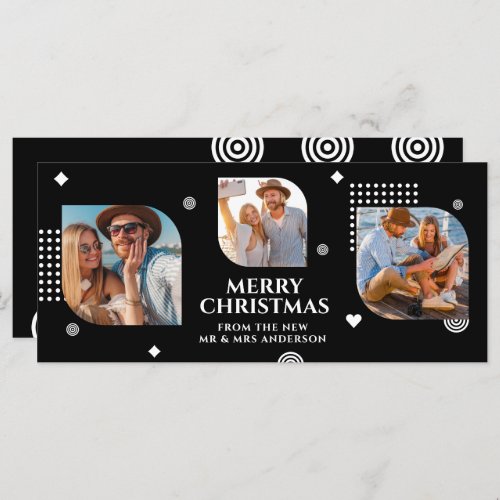 Merry Christmas Mr  Mrs 3 Photo Collage Modern
