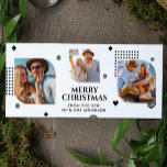 Merry Christmas Mr & Mrs 3 Photo Collage Modern Holiday Card<br><div class="desc">Merry Christmas Mr & Mrs 3 Photo Collage Trendy Modern Christmas Cards features a photo collage of three of your favorite photos with your the text "Merry Christmas from the new Mr & Mrs" in elegant black script. Personalize by editing the text in the text boxes provided. Perfect for Christmas...</div>