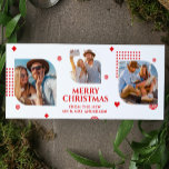 Merry Christmas Mr & Mrs 3 Photo Collage Modern Holiday Card<br><div class="desc">Merry Christmas Mr & Mrs 3 Photo Collage Trendy Modern Christmas Cards features a photo collage of three of your favorite photos with your the text "Merry Christmas from the new Mr & Mrs" in elegant red script. Personalize by editing the text in the text boxes provided. Perfect for Christmas...</div>