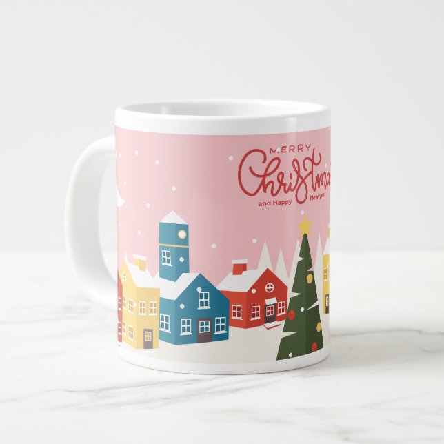 Merry Christmas Mug | Festive Holiday  (Front Left)