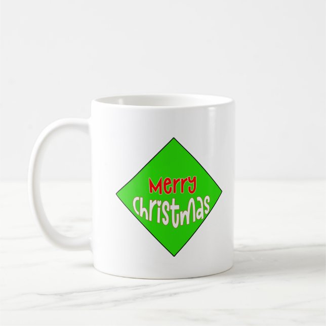 Merry Christmas Mug – Festive Holiday Cheer (Left)