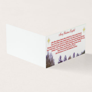 Merry Christmas Multi Language Folded Card