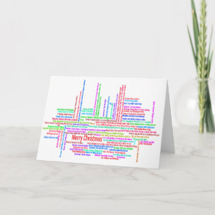 Merry Christmas Multilingual Christmas Card