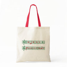 Merry Christmas Music Tote