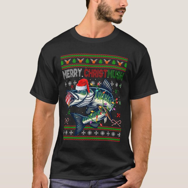Merry Christmas Musky Santa Musky Xmas Costume Fis T-Shirt (Front)