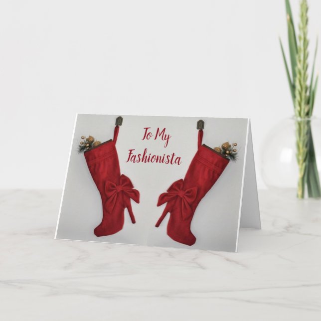 ***MERRY CHRISTMAS MY FASHIONISTA*** HOLIDAY CARD (Front)