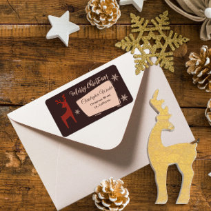 Merry Christmas my little deer  Label