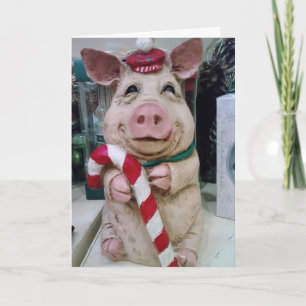 MERRY CHRISTMAS MY LITTLE PIGGY HOLIDAY CARD