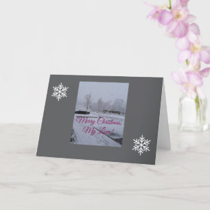 Merry Christmas, My Love, Folded Greeting Card