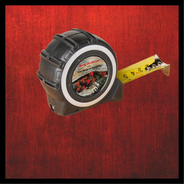 Merry Christmas Name or Company, Custom Gift Tool Tape Measure (Creator Uploaded)