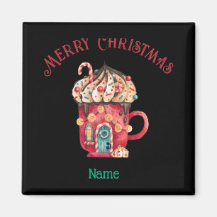 Merry Christmas Name Sweets House Youth Xs Xl T Sh Magnet