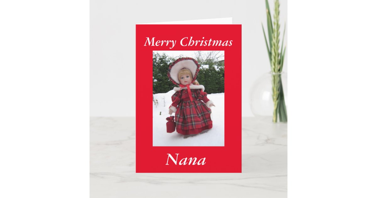 Merry christmas,nana holiday card