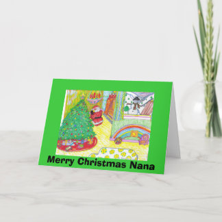 Merry Christmas Nana Holiday Card