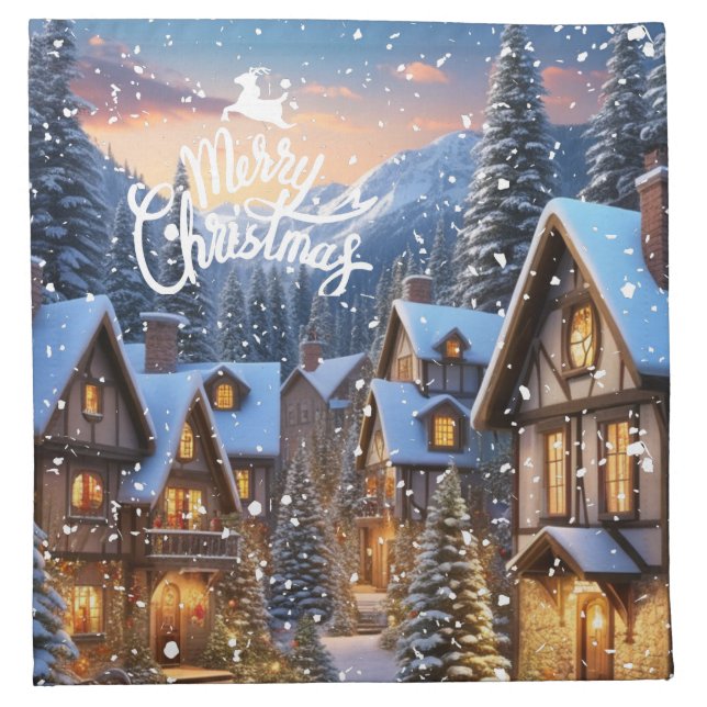Merry Christmas Napkin (Front)