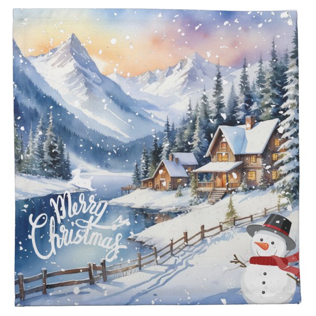 Merry Christmas Napkin (Front)