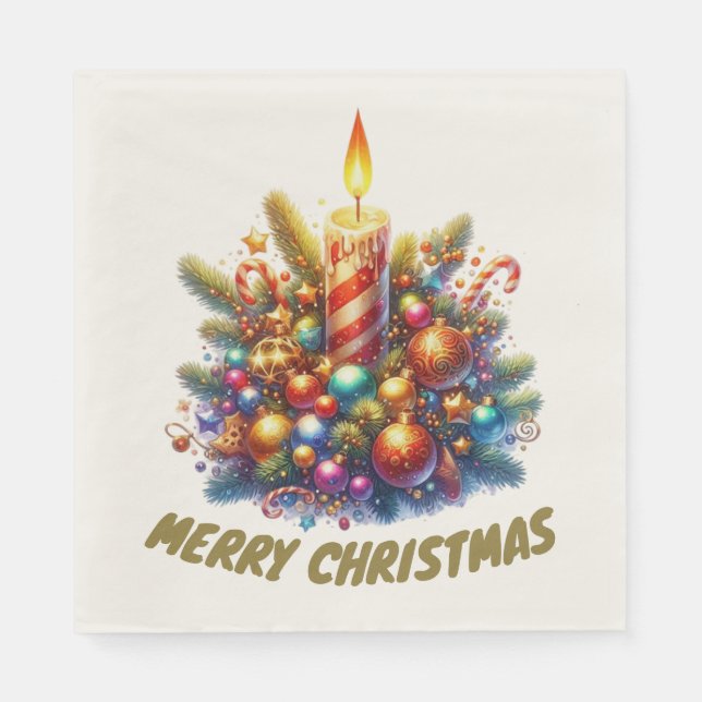 MERRY CHRISTMAS NAPKINS (Front)