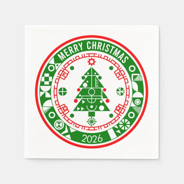 Merry Christmas Napkins (Front)