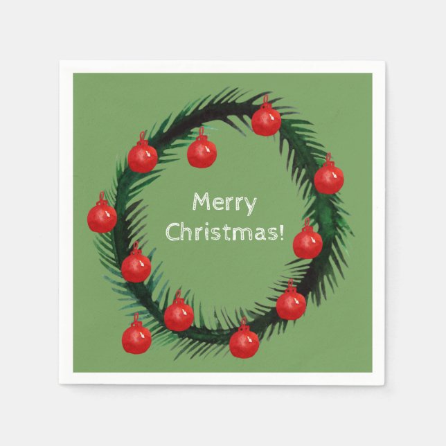 Merry Christmas Napkins (Front)