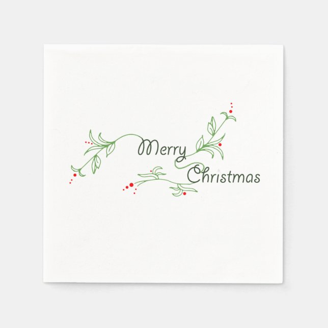 Merry Christmas Napkins (Front)