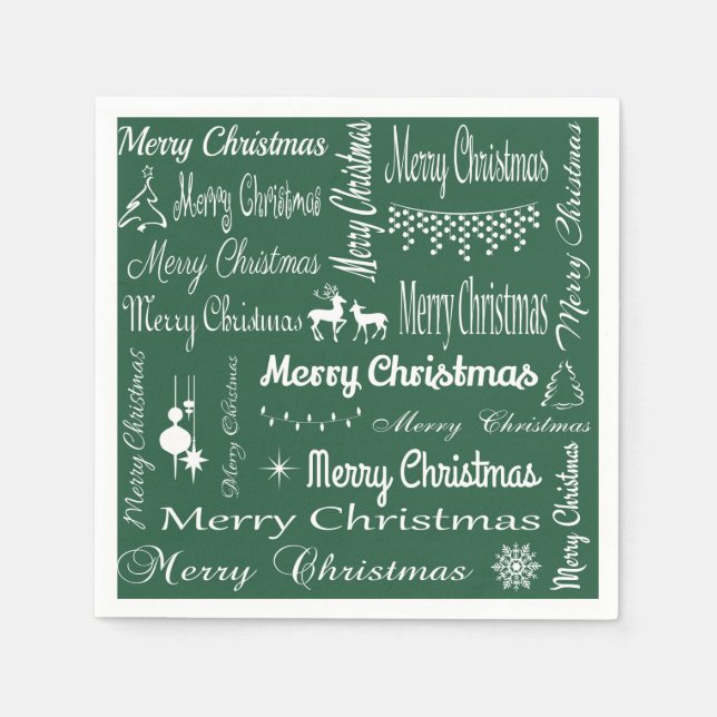 Merry Christmas Napkins (Front)