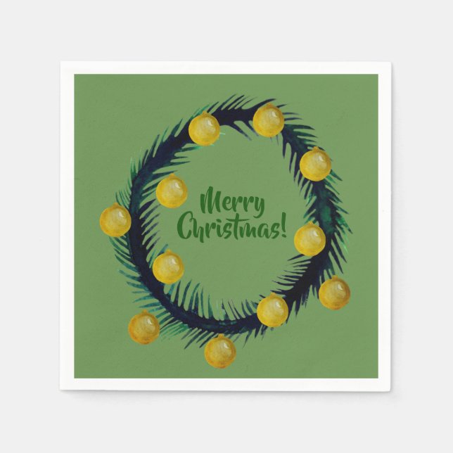 Merry Christmas  Napkins (Front)