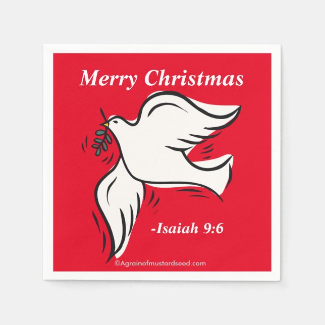Merry Christmas Napkins (Front)